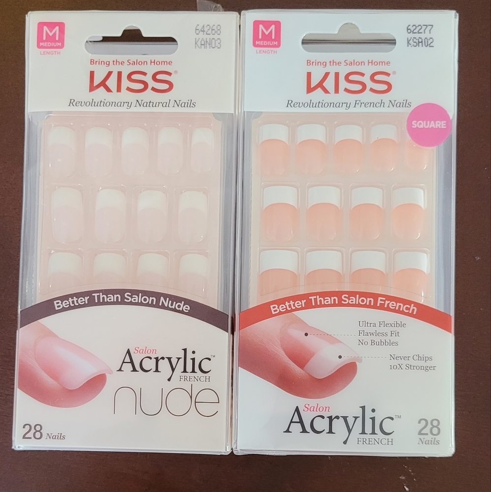 Kiss Acrylic french nails bundle